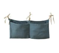 Organizador Colgante Para Cuna: Carrito Junto A La Cama Para Guardería, Para Guardar Pañales Para Bebés, Accesorio Portátil Para Cuna, Soporte De Bolsillo De Gran Capacidad Con Correa Resistente