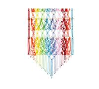 Organizador Colgante para Juguetes de Peluche, Red para Animales de Peluche, Hamaca de Macramé Bohemio para el Hogar, Dormitorio, Libros, Juguetes de