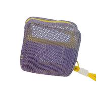 Organizador compacto de artículos de aseo de viaje, bolsa de almacenamiento de cosméticos de poliéster para una gestión diaria eficiente esencial moderna bolsa de aseo con compartimentos, Purple