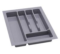 Organizador Cubiertos - Cubertero para Cajon de 40cm - Organizador Cajones Cocina - Universal Separadores de Cajones - Robusto Bandeja Cubiertos - 330x430mm Plata