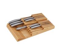 Organizador cuchillos cocina cajón 8 ranuras antideslizante fácil limpieza
