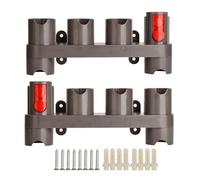 Organizador de Accesorios de Montaje en Pared de 1/2 Piezas, Compatible con Dyson V7/V8/V10/V11/V12/V15, Soporte de Almacenamiento for Estante Colgante for Accesorios de aspiradora(Double Wall Mount)