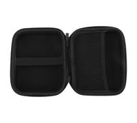 Organizador de Accesorios Digitales Oxford EVA Cremallera Suave | Bolsa de Viaje Negra, Bolsillos de Malla Interiores, Limpieza Fácil, para Power Bank y Accesorios de Reloj