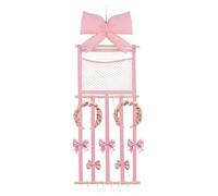 Organizador de Accesorios para el Cabello,Expositor Grande Rosa con Ganchos,para Organizar Horquillas y - Para Dormitorio de Chicas Armario Puerta Organización del Hogar