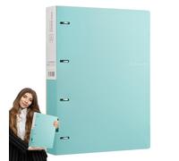 Organizador de aglutinante - carpeta de documento de tamaño A4, archivo de proyecto de 4 agujeros, aglutinante sobre recargable | Portapapel portátil para paquetes de trabajo de estudiantes de la