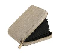 Organizador de agujas circulares - multicapa fácil de viajar con ranuras para ganchos, agujas, bobinas y herramientas de , tela duradera, estuche compacto para manualidades, tejer, ganchillo