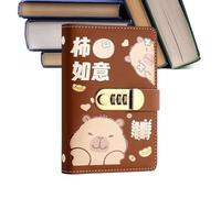 Organizador de Ahorro de Dinero | Cuaderno De Almacenamiento De Efectivo Con Capibara Y Candado - Carpeta De Presupuesto Y Ahorros,Para Autónomos, Graduados, Estudiantes, Parejas, Adultos, Hogar, Viaj