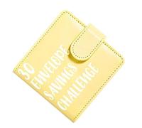 Organizador de ahorro de presupuesto de PU, libro organizador de dinero, 11 cm, de planificación de dinero magnético, diseño de cartera de seguimiento a prueba de agua, kit de desafío