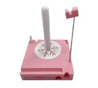 Organizador De Alambre - Porta-Bobina De Lana, Contenedor De Accesorios De Tejido, Transparente Versátil, Fácil De Transportar | 18x18x2 1cm Niñas Tejer Ganchillo Trabajos Hogar Viaje, Rosa