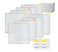 Organizador de álbumes de recortes transparente - Soporte de papel con pestañas de registro, almacenamiento versátil para manualidades, contenedor de arte y manualidades duradero, organizador de