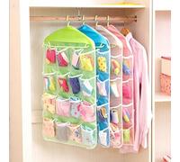 Organizador de almacenamiento colgante de 16 bolsillos para zapatos, accesorios y más para sujetadores, calcetines, corbatas y bufandas, ahorro de espacio