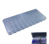 Organizador de almacenamiento de batería, caja de almacenamiento de batería, organizador portátil translúcido, tapa para un fácil acceso