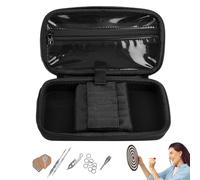 Organizador de almacenamiento de dardos: exterior de cuero sintético, bandeja de espuma EVA, cierre magnético, soporte de perfil delgado | Transporte Accesorios Soft Point Durante la escuela Clubes Do