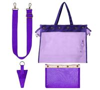 Organizador de Almacenamiento de, de Malla Grande para Manualidades, Soporte para Herramientas de Ganchillo y Ganchillo, Juego de Bolsas de Lana de Alta Capacidad, Asas visibles y