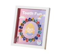 Organizador de almacenamiento de dientes para niños, estuche de exhibición de poliestireno para colección de dientes perdidos y reliquias de fotos para niños, planificador de artefactos de dientes