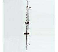 Organizador de Almacenamiento de Gafas de Sol de aleación de Aluminio，Portagafas metálico de Pared con Cerradura antirrobo，Estante de Almacenamiento para Gafas de Lectura, decoración de Pared