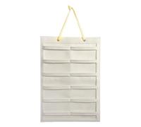 Organizador de almacenamiento de gafas - estante de pared, caja de visualización portátil | 50 x 35 cm / forrado en el interior, compacto, ahorro de espacio, soporte de diseño de acceso rápido para la