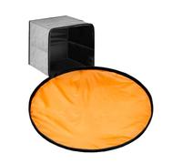 Organizador de almacenamiento de juguetes con tapete de juego, tela Oxford lavable, 34x34x38 cm, de almacenamiento de juguetes para niños, cesta de bloques de construcción, diseño de cierre de c