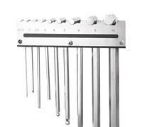 Organizador de almacenamiento de llaves hexagonales, estante de montaje en pared, con capacidad para 9 herramientas, soporte para llaves | para taller de escritorio, mecánico, carrito de