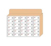 Organizador de almacenamiento de madera para teléfono celular, caja de armario de pared o escritorio para uso escolar, oficina y biblioteca