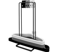 Organizador de almacenamiento de percha apilador de perchas de metal 40 cm de alto extraíble soporte para suspensión de almacenamiento, ahorro de espacio para armario de lavandería