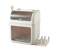 Organizador de almacenamiento de platos para platos, escurridor de utensilios con cubierta, tabla de cortar para el hogar y la cocina