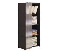 Organizador de almacenamiento de ropa - Compartimento para ropa, soporte de cubierta amplio | Torre de ropa portátil para abrigos, moda colgante, capas plegadas, fijador de armario de esquina para
