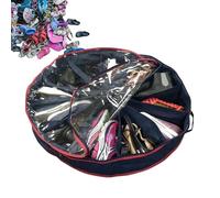 Organizador de Almacenamiento de Zapatos - 29,53 x 29,53 x 6,3 Pulgadas de Tela + Zapatero de PVC | Organizador de Zapatos Plegable para Armario, y Dormitorio | A Prueba de Polvo
