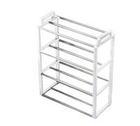 Organizador de almacenamiento genérico, Four-Layer Standing Shoe Rack, Breathable Shoe Shelf, Closet Organizers, for Sneakers, High Heels, Boots, Space-Saving, Easy Access Storage, 17,91 x 7,4 x 20,98