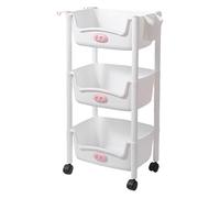 Organizador de almacenamiento multinivel | Movable Storage Organizer Utility Cart | Multi-Tier Storage Shelves for Home, Kitchen, Office | Storage Trolley for Easy Mobility and Organization