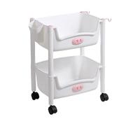 Organizador de almacenamiento multinivel | Movable Storage Organizer Utility Cart | Multi-Tier Storage Shelves for Home, Kitchen, Office | Storage Trolley for Easy Mobility and Organization