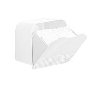 Organizador de almacenamiento para baño - Caja abatible para montaje en pared, contenedor con tapa de doble rejilla | Servilletero sanitario para bolas de algodón, hisopos, almohadillas, pañuelos, art