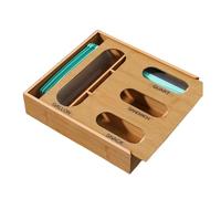 Organizador de almacenamiento para bolsas en cajones | 4 en 1 recipiente de cocina | organizador de almacenamiento para cajón de cocina | para cocina grande y pequeña de almacenamiento para