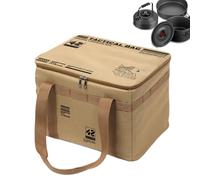 Organizador de Almacenamiento para Camping, 42 l, Resistente al Agua, con Asas, para Viajes, mudanzas, residencias, lavandería, Alimentos, Caqui, Ver descripción, Ver descripción