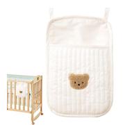 Organizador De Almacenamiento Para Cuna: Carrito De Noche Con 2 Bolsillos, Bolsillo Para Accesorios De Moisés, Soporte Para Juguetes De Guardería | Organizador Práctico Duradero Portátil Para Cuna De