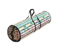 Organizador De Almacenamiento Para Papel De Regalo,Contenedor Organizador Papel Regalo | de Cajas Transparentes con Asa para Salón Hogar Fiestas Navideñas Eventos y Decoración