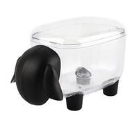 Organizador de Almacenamiento Plástico Algodón Hisopo Titular Ovejas Forma Baño Vanidad Encimerapara Palillos de Dientes(Negro)
