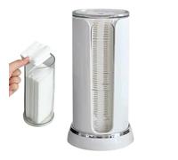 Organizador de almohadilla desmaquillante circular de maquillaje | Organizador para desmaquillante hecho de dos cilindros, contenedores de almacenamiento para baño, elegante soporte de presentación