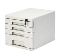Organizador de Archivos de Escritorio A4 de 5 con Cerradura, gabinete de Almacenamiento Seguro de Documentos para Oficina/hogar, Soporte para Papel y papelería, Color Gris