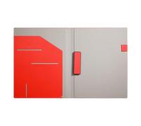 Organizador de archivos de formato carta con ranuras para tarjetas, carpeta de conferencias de piel sintética impermeable para profesionales y estudiantes, carpeta de documentos impermeable