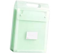 Organizador de archivos de gran capacidad, impermeable, acordeón, 4 bolsas de archivos con construcción de polipropileno amigable