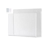 Organizador de Archivos de Pared | Almacenamiento Transparente con Tornillos - Soporte Montaje en Pared para Folletos y Documentos - Organización de Documentos, Correo y Libros para Hogar, Oficina y H