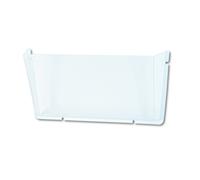Organizador de archivos de pared Deflecto Irrompible DocuPocket, tama o carta, transparente, con un solo bolsillo, 37,5 x 7,6 x 16,5 cm (63201)
