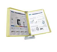 Organizador de archivos diseñado para escritorio, organizador de referencia de mesa, archivo de pared de formato A4, estante de referencia de documentos montado en la pared de 5 paneles, capacidad