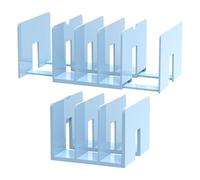 Organizador de archivos, diseño expandible de 5 secciones, 2 piezas, organizador de archivos de escritorio, bastidor de almacenamiento de revistas, compacto y ahorro de espacio, para organización y al