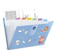 Organizador de archivos expandible mejorado con 8 12 bolsillos, carpetas de archivos de acordeón con etiquetas, organizador portátil de recibos de facturas de papel, suministros de oficina para el