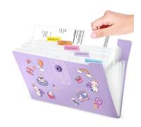 Organizador de archivos expandible mejorado con 8 12 bolsillos, carpetas de archivos de acordeón con etiquetas, organizador portátil de recibos de facturas de papel, suministros de oficina para el