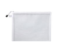 Organizador de archivos ligero Sure Here's a Product Title para listing, bolsa de almacenamiento con cierre de cremallera, gran capacidad, impermeable, color blanco, A4