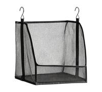 Organizador de armario bolsa contenedor colgante para ropa | Armario para colgar en casa, salón, oficina, entrada, dormitorio, apartamento, dormitorio y habitación, color negro