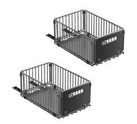 Organizador de armario de 2 piezas para almacenamiento en estanterías de almacenamiento | Organizador de gabinetes deslizables plegables para estantes de almacenamiento para apartamentos RV Apartment